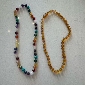 Baltic Essentials Teething Necklace for Toddler x2